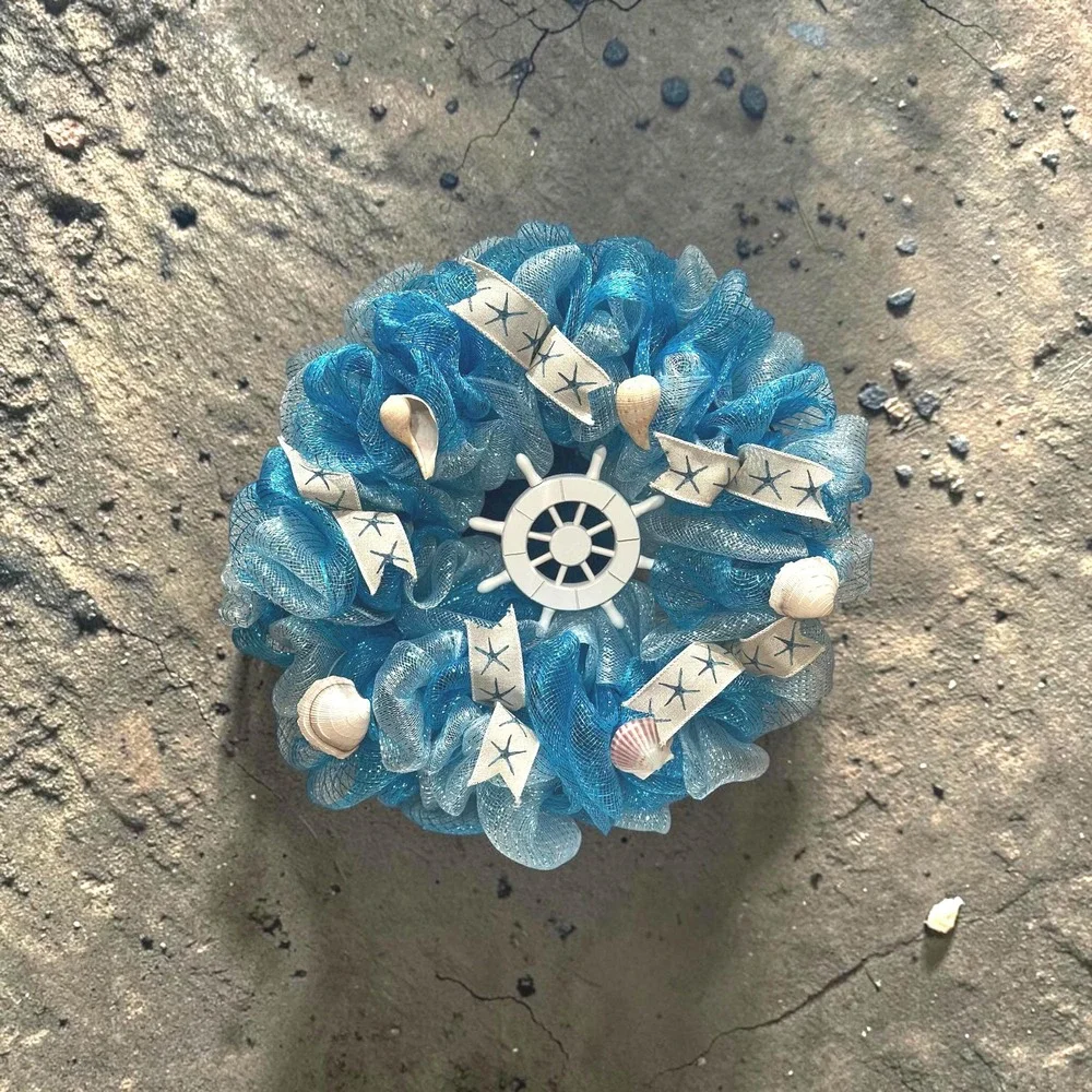 Handmade Mesh Cruise Wreath